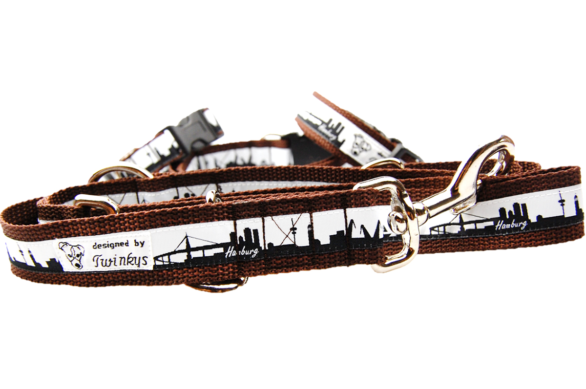 Hamburg Halsband Braun in verschiedenen Größen Hamburg Halsband Braun in verschiedenen Größen